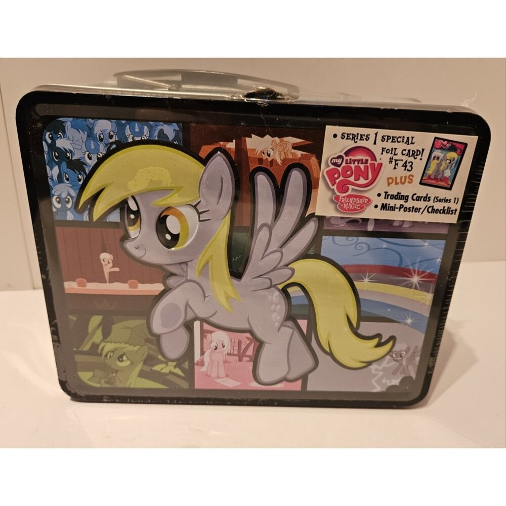 SEALED My Little Pony Hooves Derpy Metal Lunchbox Series 1  F 43 Foil Card 2013